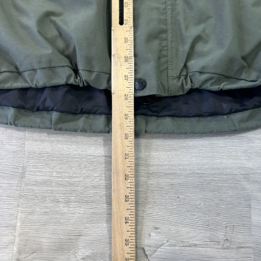 Mountain Hardwear Ski Jacket Mens Medium Green Hooded Full Zip Conduit Shell